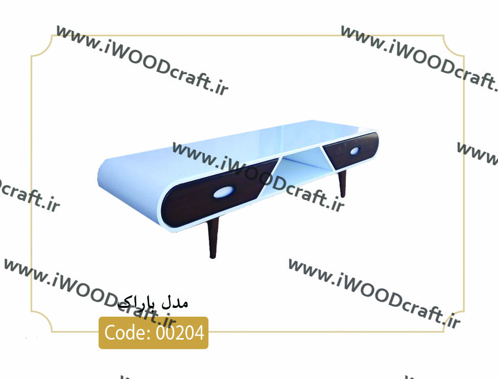 انواع میز تلویزیون جدید نگین چوب با تخفیف ویژه پایان سال