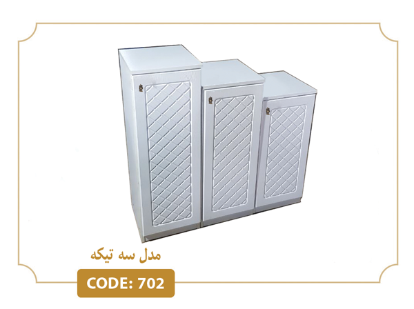 خرید جاکفشی سه تیکه مدل 702 درب MDF وکیوم بدنه ملامینه ضدخش